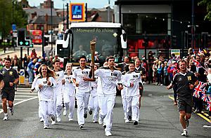 TEAM effort . . . pupils from Failsworth School 

