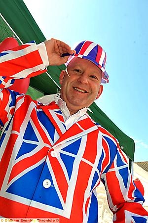 DRESSED for the occasion: DJ Jimmy Burns at Brierwood Close. 
