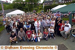 Cornwall Crescent street party in Diggle  

