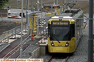 TESTING time . . . trams were running every six minutes at Mumps yesterday TESTING time . . . trams were running every six minutes at Mumps yesterday