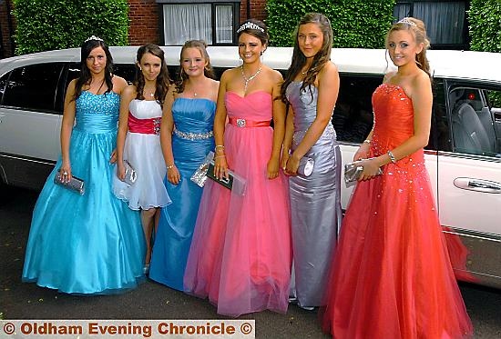 A STRETCH limo transported these young ladies to their prom A STRETCH limo transported these young ladies to their prom
