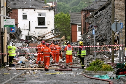 BLAST scene: the explosion on Buckley Street 
