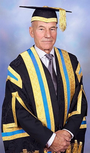 UCO Chancellor Sir Patrick Stewart  

