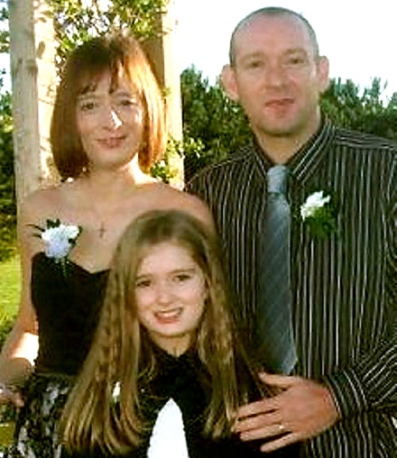 FAMILY: Allyson and Mark, with daughter Katie 
