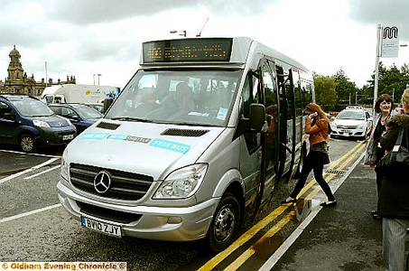 The new free Metrolink shuttle bus. Picture: ANTHONY MILLER The new free Metrolink shuttle bus. Picture: ANTHONY MILLER