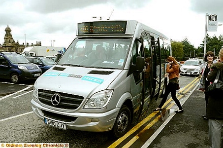 The new free Metrolink shuttle bus. Picture: ANTHONY MILLER