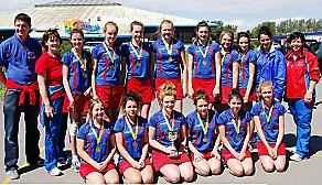 OLDHAM Netball Club under-13s are pictured after keeping hold of the Brean Sands title. OLDHAM Netball Club under-13s are pictured after keeping hold of the Brean Sands title.