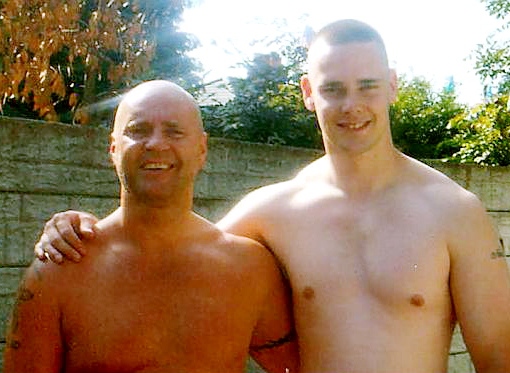 KILLED . . . David Short (left) and son Mark  

