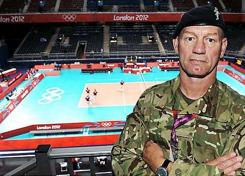 VITAL role: Corporal Martin Brindley was on duty at Earl’s Court Exhibition Centre, home to the Olympic volleyball competition
VITAL role: Corporal Martin Brindley was on duty at Earl’s Court Exhibition Centre, home to the Olympic volleyball competition