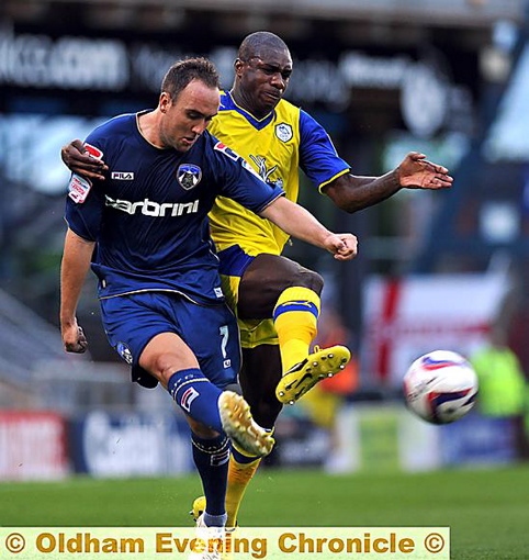 LEE Croft whips in a cross against Sheffield Wednesday in the Capital One Cup. LEE Croft whips in a cross against Sheffield Wednesday in the Capital One Cup.