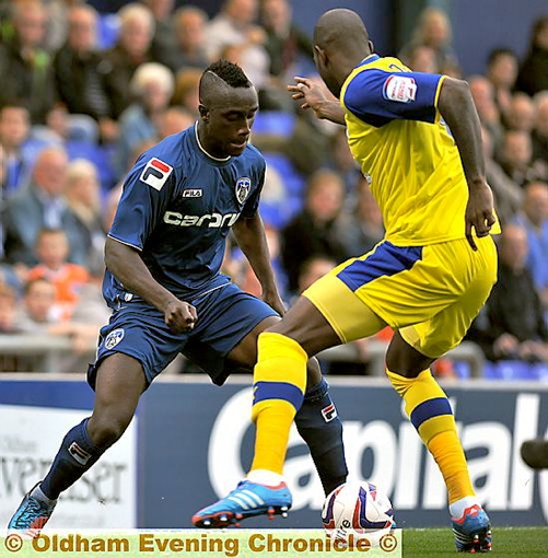 Jordan Slew (left) impressed against Sheffield Wednesday. 
