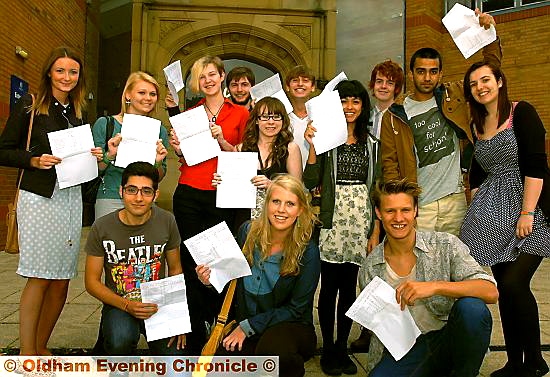 Oldham Sixth Form College students celebrate their fantastic results
Oldham Sixth Form College students celebrate their fantastic results