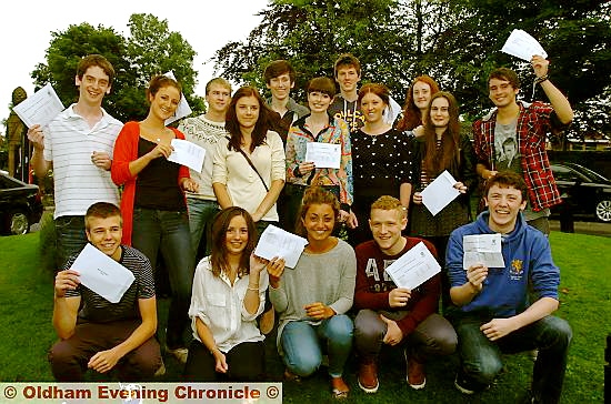 Students from Crompton House celebrate their fantastic results Students from Crompton House celebrate their fantastic results
