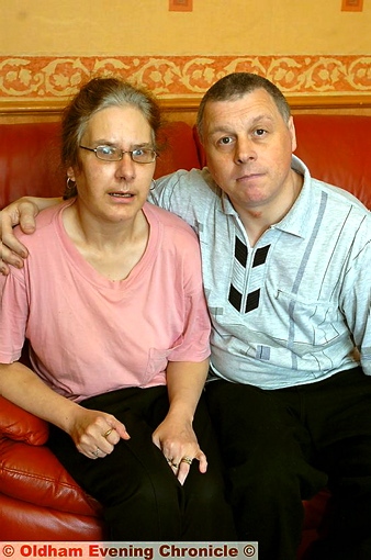 DOG-ATTACK victim Susan Whitehill and her partner Peter Lord
DOG-ATTACK victim Susan Whitehill and her partner Peter Lord