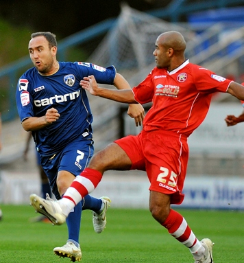 DETERMINED . . . Athletic winger Lee Croft in action against Walsall at Boundary Park. DETERMINED . . . Athletic winger Lee Croft in action against Walsall at Boundary Park.