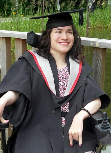 DEGREE success: Charlotte at her graduation
DEGREE success: Charlotte at her graduation