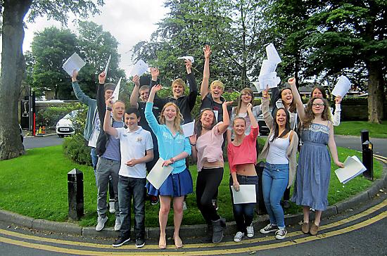 WE did it! Crompton House pupils celebrate 
