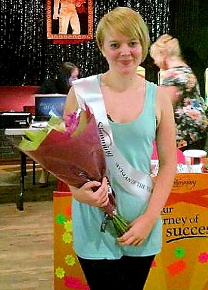 LESS is more . . . Eve McKenzie after slimming from a size 20 to a size 10 

