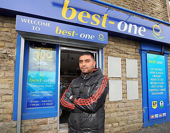 SHOCKED. Musiid Ahmed runs the Best-One shop. 