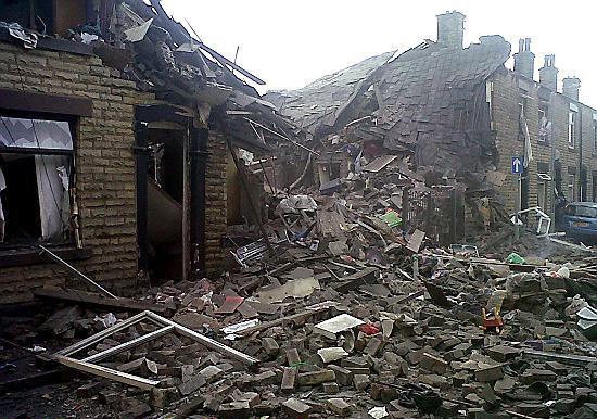 THE devastation caused by the Buckley Street blast  

