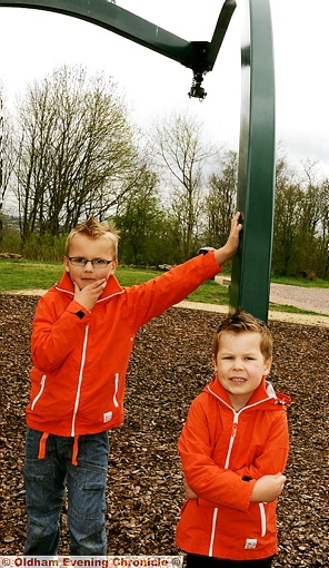 Brothers Malachi and Luca Pearson after vandals wrecked their favourite swing in Greenacres
Brothers Malachi and Luca Pearson after vandals wrecked their favourite swing in Greenacres