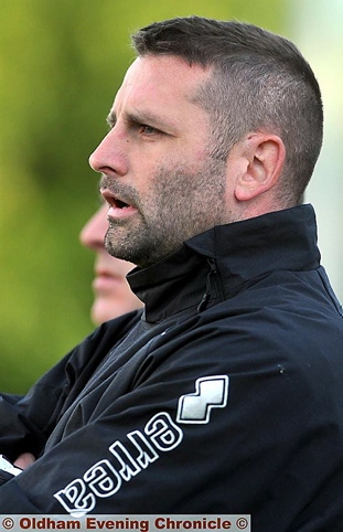 Mossley manager Steve Halford. 
