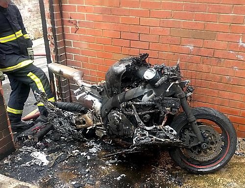 Adam’s prized possession was destroyed by the blaze
Adam’s prized possession was destroyed by the blaze