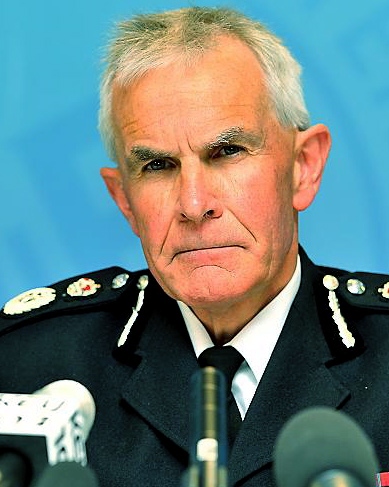 Sir Peter Fahy at the press conference Sir Peter Fahy at the press conference