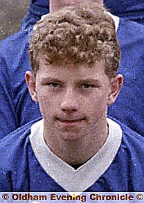 THEN... Mark Robins as a Boundary Park Juniors recruit 