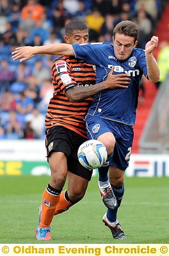 UNDER STARTER’S ORDERS . . . Jose Baxter may be given the nod by Latics boss Paul Dickov on Saturday. UNDER STARTER’S ORDERS . . . Jose Baxter may be given the nod by Latics boss Paul Dickov on Saturday.