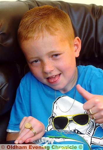 COMING on leaps and bounds: brave Adam 
