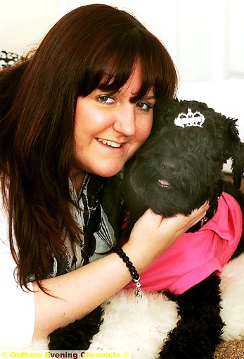 BARKING mad . . . Catherine and Bella 

