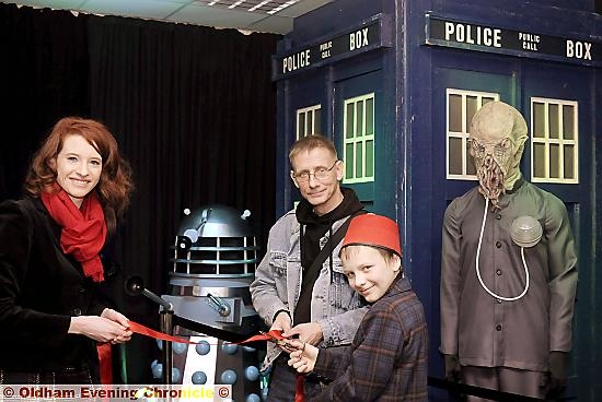 THIRTEEN-YEAR-OLD Jack Cambell-Smith helps Sara Hewitt and Andrew Corbie to open the Tommyfield Tardis
THIRTEEN-YEAR-OLD Jack Cambell-Smith helps Sara Hewitt and Andrew Corbie to open the Tommyfield Tardis