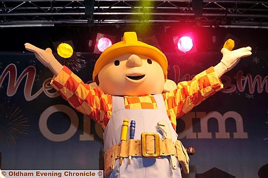 Bob the Builder — star guest at the switch-on  

