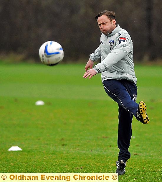PAUL Dickov is concentrating his efforts on lifting Athletic’s fortunes. 