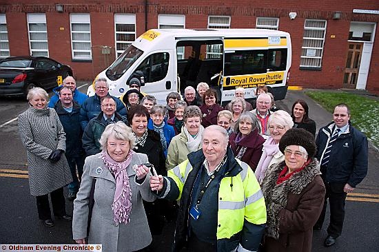 Flashback - IT’S ALL YOURS: Leagure of Friends chairwoman Anne Morris hands the keys to volunteer driver Stan Berry 
