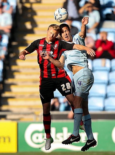 HIT MAN . . . Lee Barnard (left) is a proven goalscorer. 
