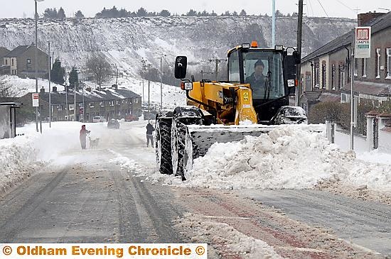 Snow digger at Grains Bar 
