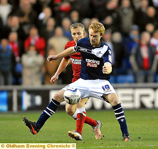 Chris Taylor in action for Millwall. Chris Taylor in action for Millwall.