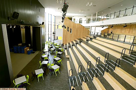 The school’s “agora” or meeting hall 
