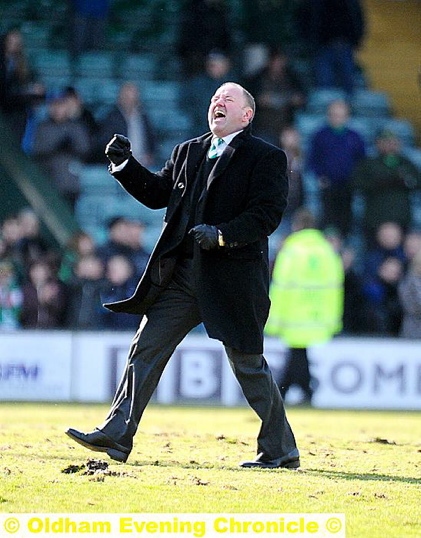 GARY JOHNSON: the Yeovil boss has backed his son Lee to steer Athletic out of danger 