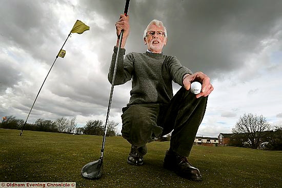 ACE IN THE PACK: Trevor Ward at the scene of his hole-in-one at Brookdale. ACE IN THE PACK: Trevor Ward at the scene of his hole-in-one at Brookdale.