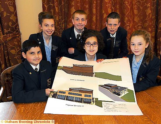 TIMETABLE for change: Blue Coat pupils (from left) Hassan Shabbir, Chloe Skidmore, Boris Bentley, Eleanna Damianou, Lewis Hall and Alice Hughes 
