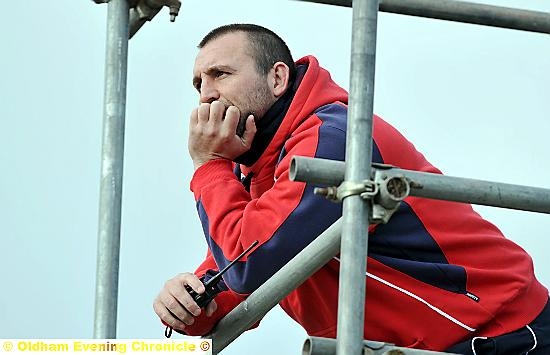 FOOD FOR THOUGHT . . . Roughyeds coach Scott Naylor.
FOOD FOR THOUGHT . . . Roughyeds coach Scott Naylor.