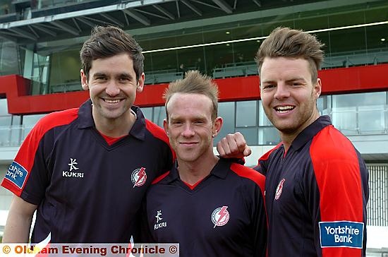 THREE OF A KIND: Lancashire County Cricket Club trio Kyle Hogg (left), Luke Procter and Arron Lilley. THREE OF A KIND: Lancashire County Cricket Club trio Kyle Hogg (left), Luke Procter and Arron Lilley.