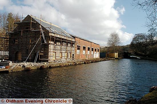 THE canal-side setting for the proposed development 
