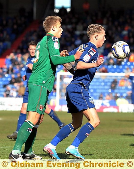 KIRK MILLAR (right) impressed the manager after coming on as a substitute. KIRK MILLAR (right) impressed the manager after coming on as a substitute.