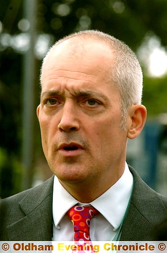 TOP earner . . . Charlie Parker, chief executive of Oldham Council
TOP earner . . . Charlie Parker, chief executive of Oldham Council