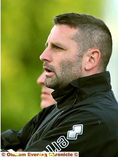 Mossley manager Steve Halford. 
