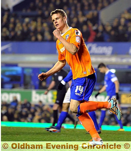 VITAL GOALS . . . Matt Smith’s strikes helped to make the club money and keep them in npower League One. 
